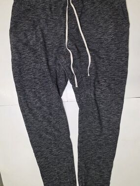 PacSun Men's Heather Charcoal Jogger Pants with White Drawstring
